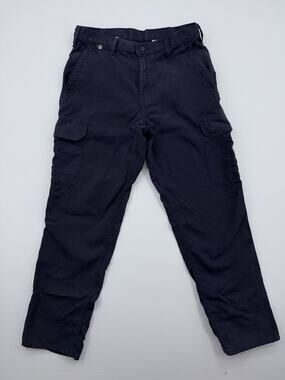 Carhartt Flame Resistant Blue Cargo Pants Men's 30x30 Workwear